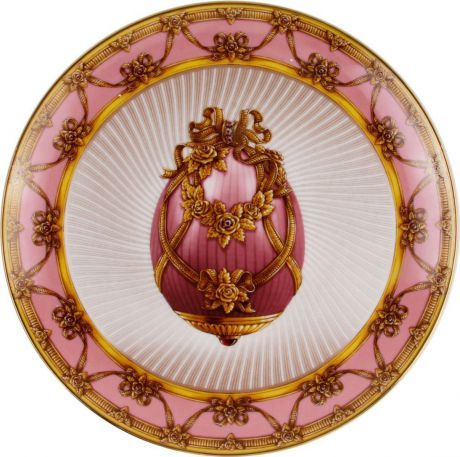Тарелка "Летний букет". Фарфор, деколь, золочение. Франция, Faberge, The Franklin Mint, 1980-1990-е гг.