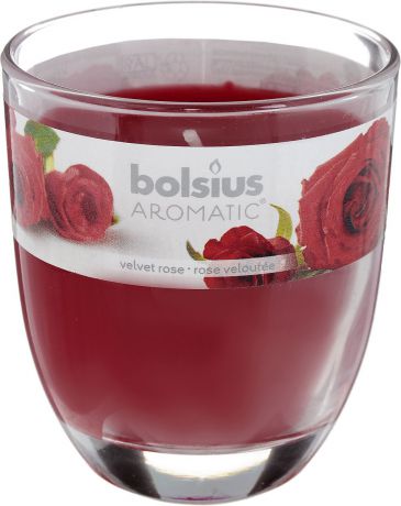 Свеча ароматическая Bolsius "Роза", 7 х 7 х 8 см