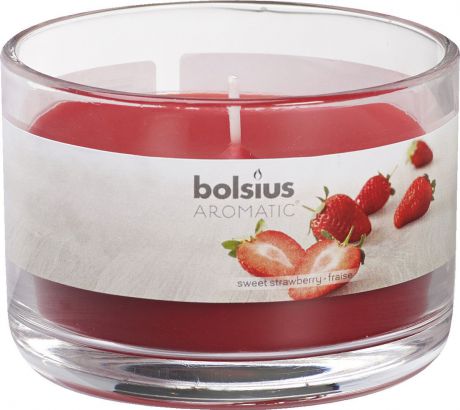 Свеча ароматизированная Bolsius "Клубника", высота 6,3 см