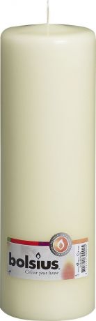 Свеча "Bolsius", цвет: кремовый, высота 25 см