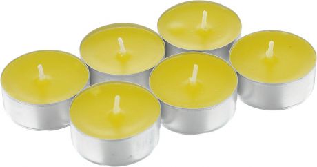 Набор свечей Омский cвечной завод "Лимон", ароматизированные, диаметр 3,8 см, 6 шт