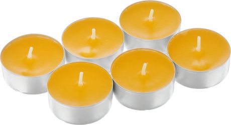 Набор свечей Омский cвечной завод "Апельсин", ароматизированные, диаметр 3,8 см, 6 шт