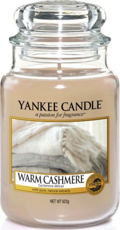Свеча ароматизированная Yankee Candle "Теплый кашемир", 623 г