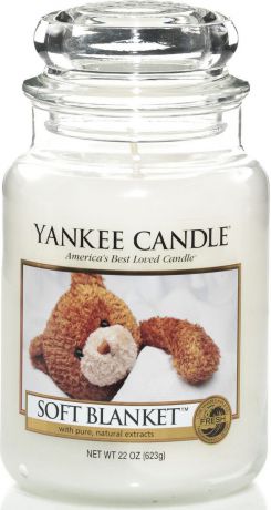 Ароматическая свеча Yankee Candle "Мягкое одеяло / Soft Blanket", 110-150 ч