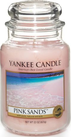 Ароматическая свеча Yankee Candle "Розовые пески / Pink Sands", 110-150 ч