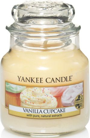 Ароматическая свеча Yankee Candle "Ванильный кекс / Vanilla Cupcake", 25-45 ч