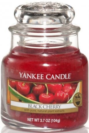 Ароматическая свеча Yankee Candle "Черная черешня / Black Cherry", 25-45 ч