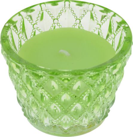 Декоративная ароматизированная свеча "Magic Home", аромат Зеленый чай, 41225