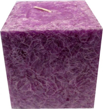 Свеча ароматизированная Chameleon "Куб", черная смородина, цвет: сиреневый, 7,5 x 7,5 x 7,5 см