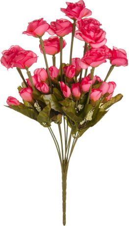 Цветы искусственные Engard "Роза кустовая", цвет: розовый, высота 42 см