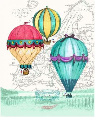 Картина-репродукция без рамки Magic Home "Воздушные шары", 30 х 40 см