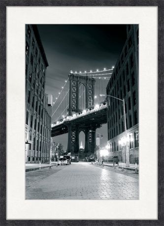 Картина Postermarket "Манхэттенский мост в Нью-Йорке", 50 x 70 см