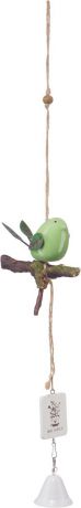 Украшение декоративное Engard "Птичка с колокольчиком", цвет: зеленый, 44 х 10 см