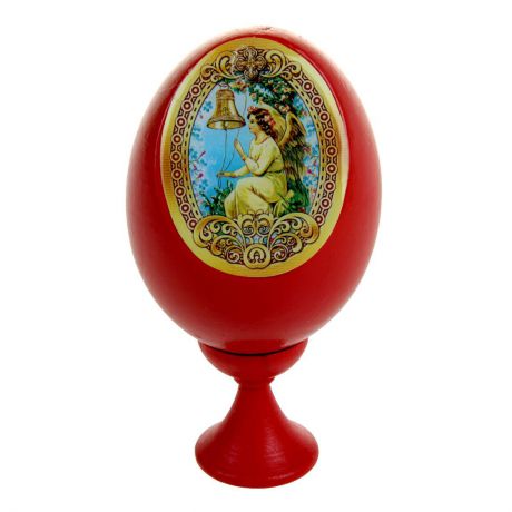Яйцо декоративное Sima-land "Европейский ангел", на подставке, высота 11 см