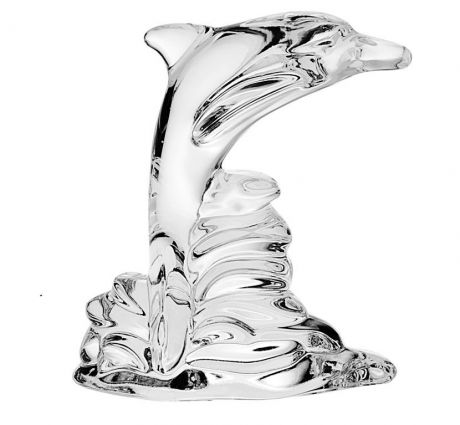 Фигурка декоративная Crystal Bohemia "Дельфин", высота 6,6 см