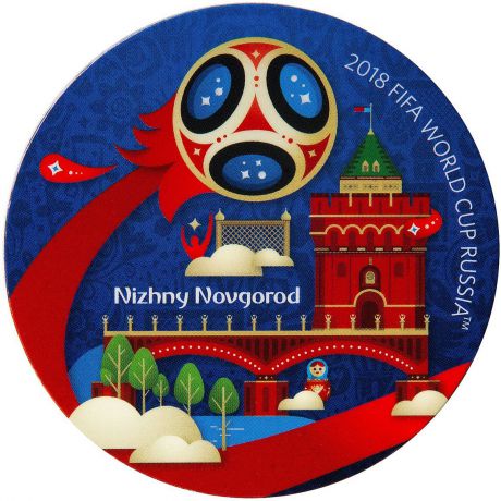 Магнит сувенирный FIFA 2018 "Нижний Новгород", 8 х 11 см. СН508