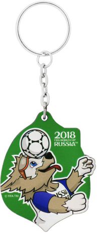 Брелок сувенирный FIFA 2018 "Летящий мяч", 6 х 13 см. СН537
