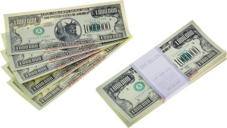 Деньги сувенирные ОКеюшки "Пачка купюр 1 миллион долларов"