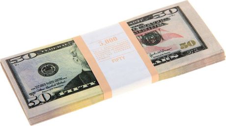 Деньги сувенирные ОКеюшки "Пачка купюр 50 долларов"