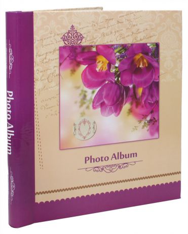 Фотоальбом Pioneer "Spring Paints", 10 магнитных листов, 23 х 28 см, цвет: фиолетовый