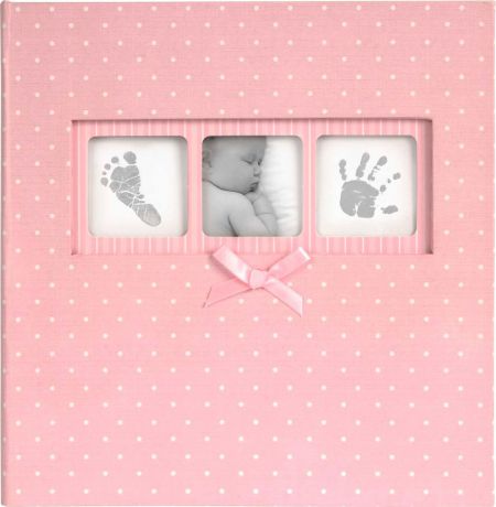 Фотоальбом Innova "Baby Polka Dot Pink Memo", цвет: розовый, 200 фотографий, 10 x 15 см