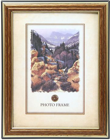 Фоторамка Pioneer "Россия", цвет: состаренное золото, 15 х 20 см