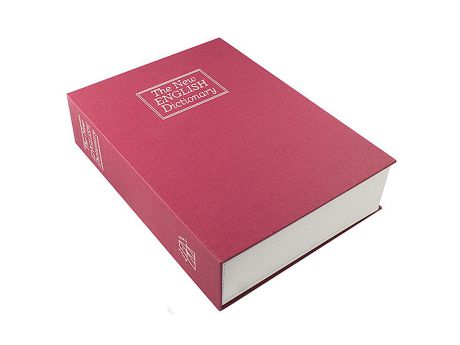 Книга-сейф Эврика "Английский словарь", цвет: красный, 26,5 х 20 х 7 см