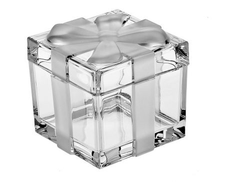 Доза-шкатулка Crystal Bohemia "Подарок", 7 см х 7 см х 5,5 см