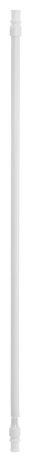 Карниз однорядный Эскар "Калифорния", телескопический, цвет: белый, диаметр 12 мм, длина 55-85 см