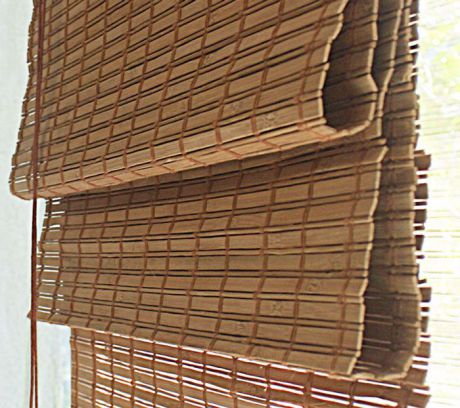 Римская штора Эскар "Бамбук", цвет: какао, ширина 90 см, высота 160 см