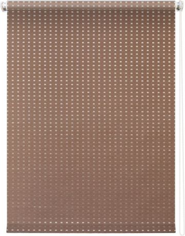Штора рулонная Уют "Плаза", цвет: коричневый, 60 х 175 см