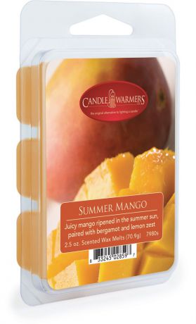 Воск ароматический Candle Warmers "Летний манго / Summer Mango", цвет: бежевый, 75 г