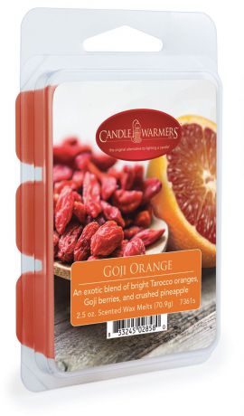 Воск ароматический Candle Warmers "Апельсин и ягоды годжи / Goji Orange", цвет: бордо, 75 г
