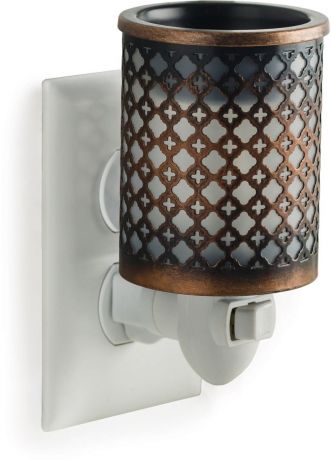 Аромалампа розеточная Candle Warmers "Марокканский Металл / Morocaan", цвет: коричневый