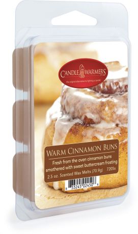 Воск ароматический Candle Warmers "Тёплая булочка с корицей / Warm Cinnamon Bun", цвет: коричневый, 75 г
