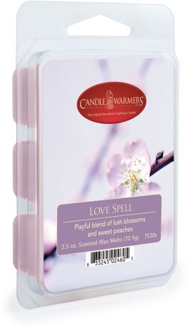 Воск ароматический Candle Warmers "Любовные чары / Love Spell", цвет: сиреневый, 75 г