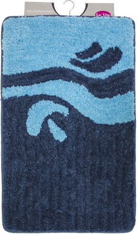 Комплект ковриков для ванной Dasch "Симона", цвет: синий, голубой, 2 шт