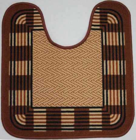 Коврик для ванной MAC Carpet "Розетта", цвет: коричневый, 57 х 60 см