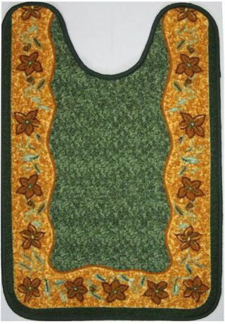 Коврик для ванной MAC Carpet "Розетта", цвет: зеленый, 57 х 80 см
