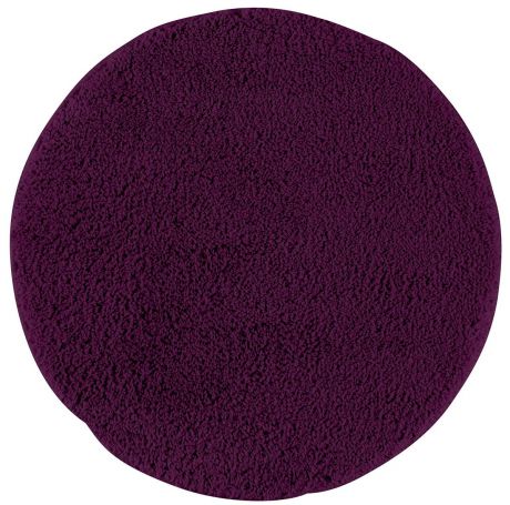 Коврик для ванной "Axentia", противоскользящий, цвет: фиолетовый, диаметр 50 см