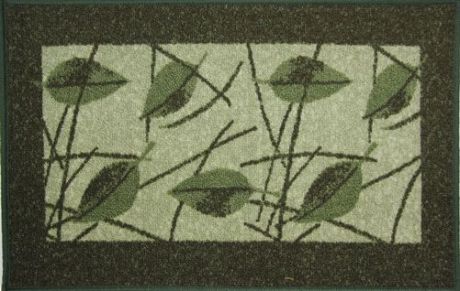 Коврик для ванной MAC Carpet "Розетта", цвет: зеленый, 44 х 70 см