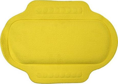 Подголовник для ванны "Bacchetta", цвет: желтый, 25 х 34 см