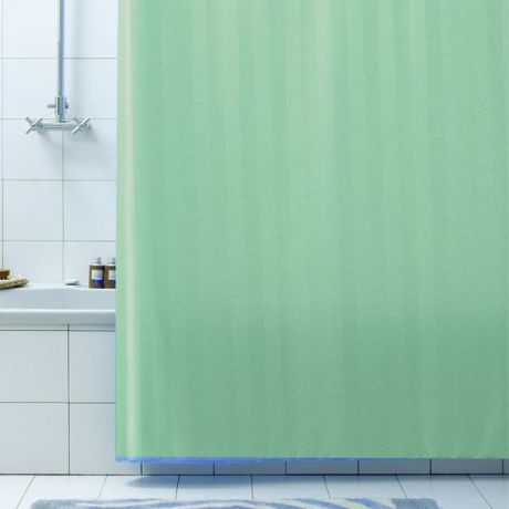 Штора для ванной Bacchetta "Rigone", цвет: зеленый, 180 х 200 см