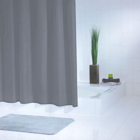 Штора для ванной комнаты Ridder "Standard", цвет: серый, 180 х 200 см