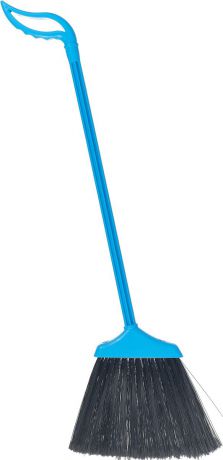 Веник Альтернатива "Севилья", мягкий, цвет: голубой, длина 63 см