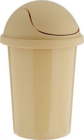 Контейнер для мусора "Plastic Centre", цвет: бежевый, 10 л. Вид 2