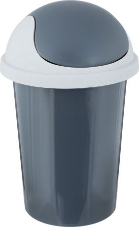 Контейнер для мусора "Plastic Centre", цвет: темно-серый, 10 л