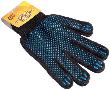 Перчатки защитные Домашний Сундук "Мастер", цвет: черный