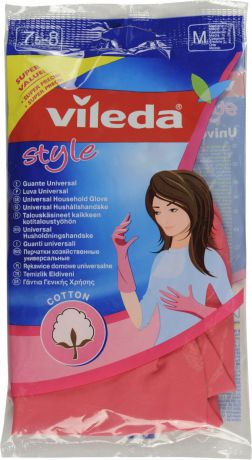 Перчатки Vileda "Style". Размер M