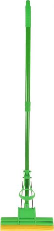 Швабра "Monya", с телескопической ручкой, с отжимом, цвет: зеленый. Р 02